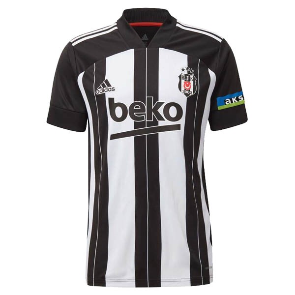 Camiseta Beşiktaş JK Replica Segunda Ropa 2020/21 Negro Blanco